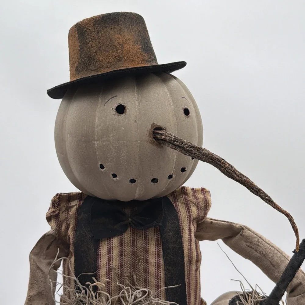 Primitive Folk Art Winter Doll 23